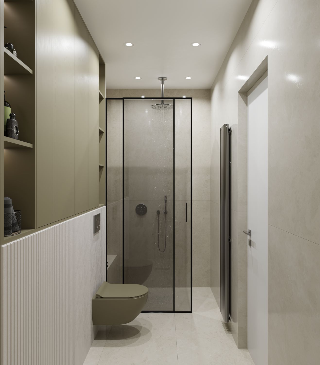 Subtle Contrast: Minimalist bathroom-4