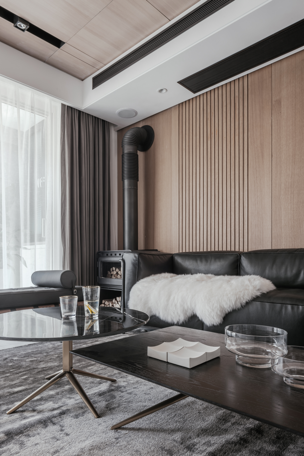 《境静·自然》现代私宅,自然纯粹材质打造舒适空间-5