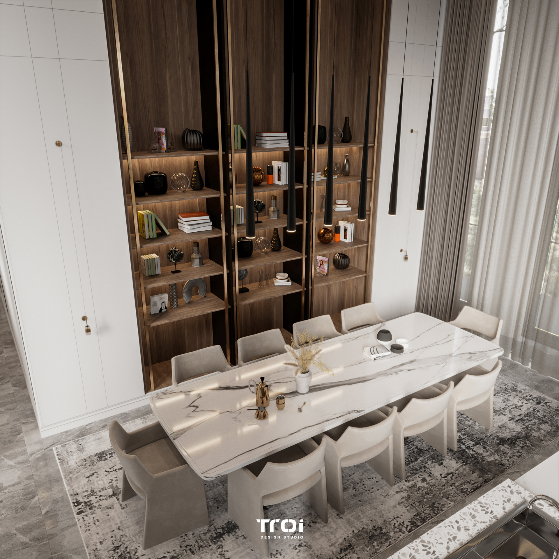 Dining Hall 室内设计丨Troi Design Studio-14