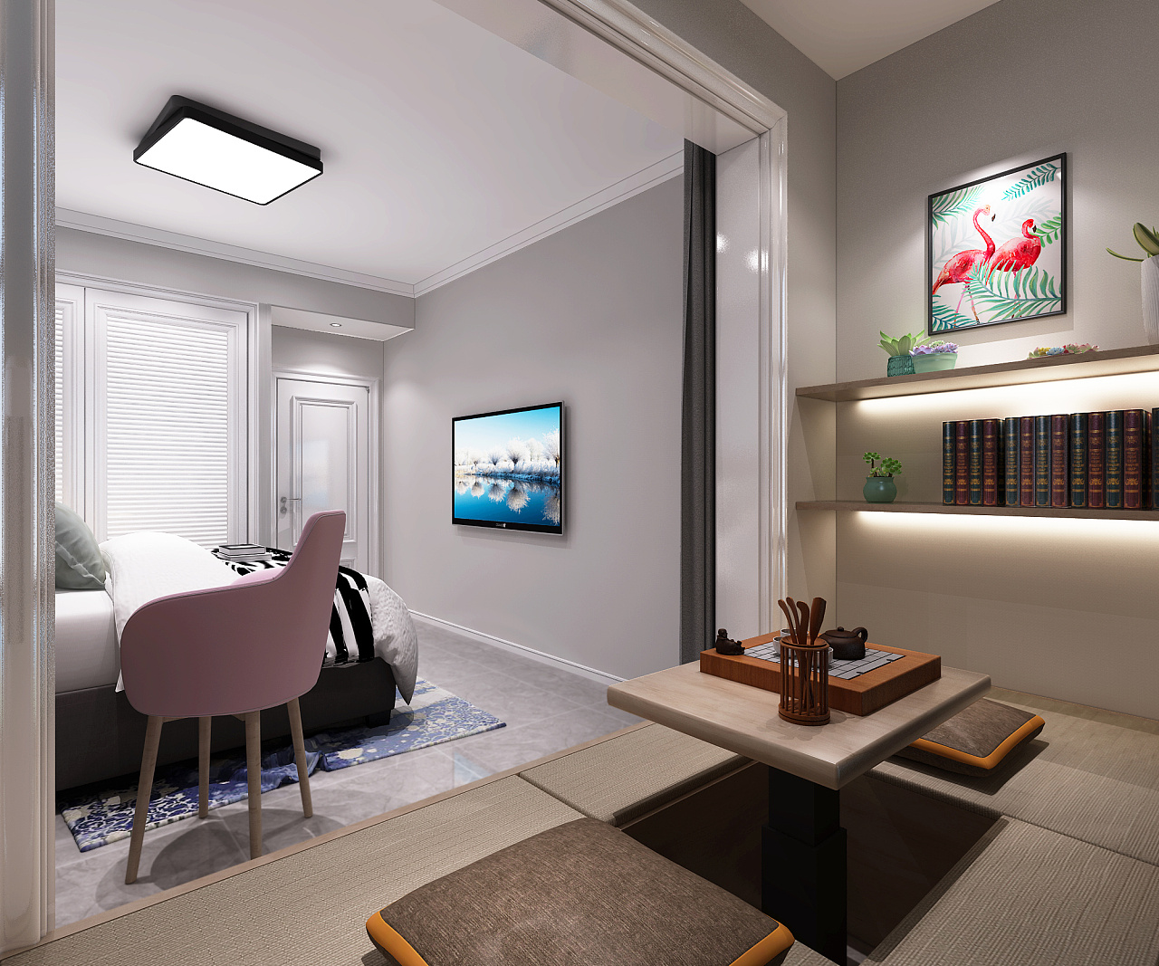 北欧小三室室内设计-9