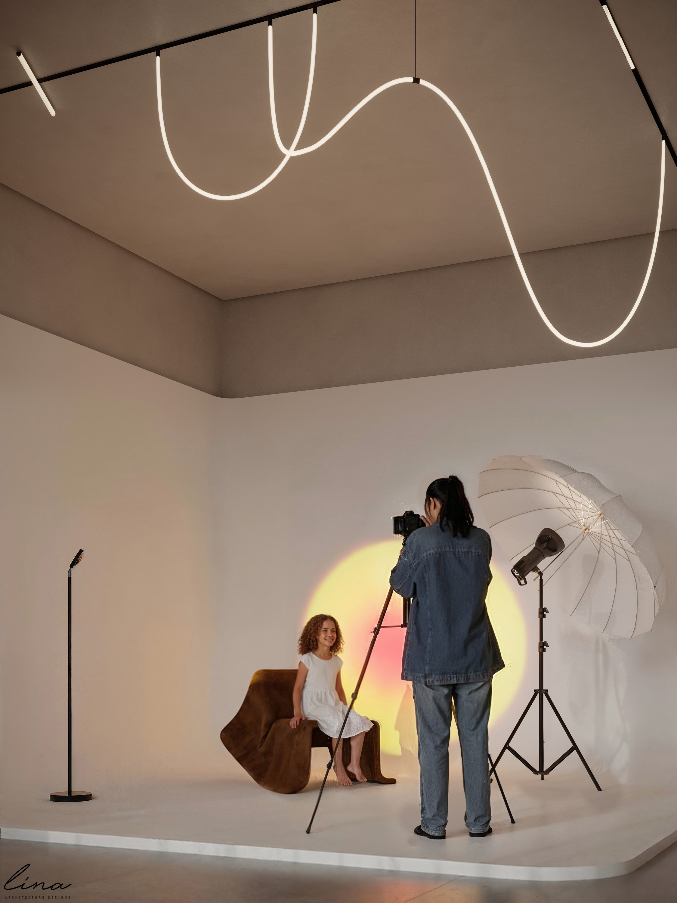 Photography Studio Design（摄影工作室设计）丨沙特阿拉伯丨Lina Architecture Designs-8