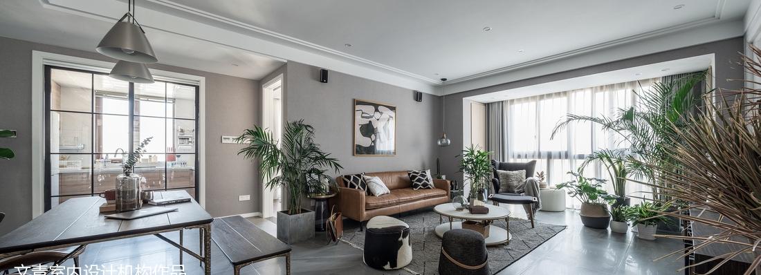 高级北欧风 175 平米摄影师家 | 绿色植物与黑白灰的完美融合-0