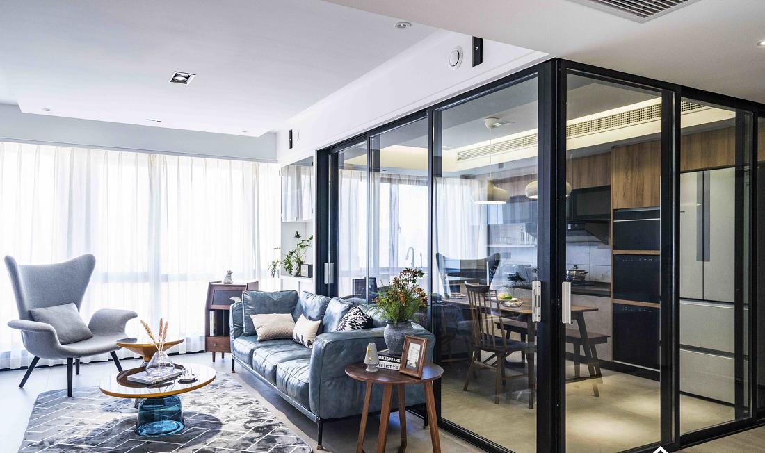 理居设计丨小户型全开放餐厨客书房,空间利用最大化-21