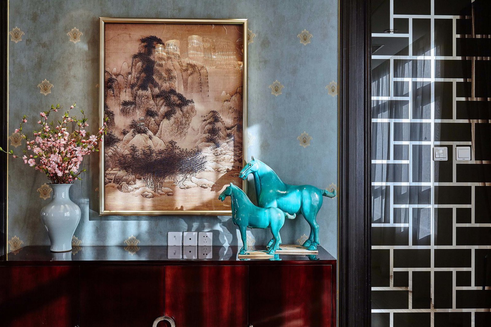 青花瓷——新中式样板间  ArtHouse艺居软装设计-9