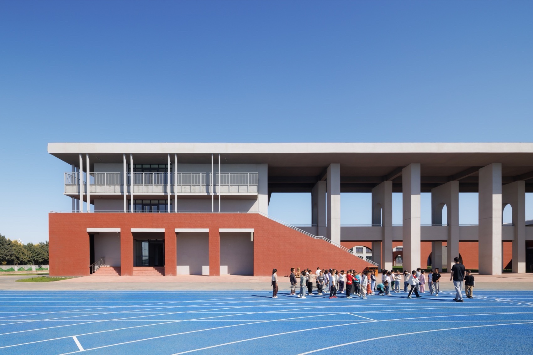 胡杨河市天北实验中学丨中国新疆丨江苏中锐华东建筑设计研究院荣朝晖工作室+趣锐（上海）-57