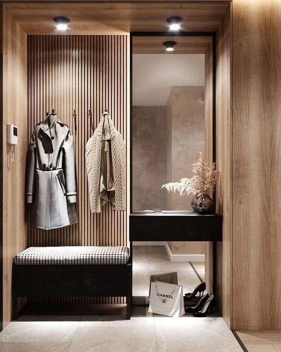 现代简约玄关设计-34