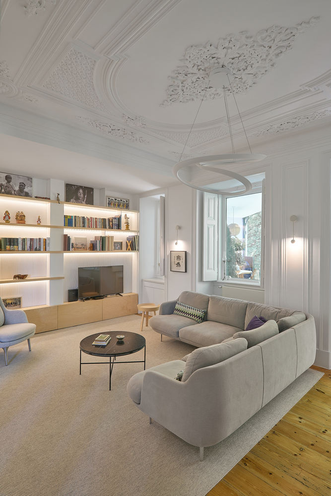 葡萄牙里斯本现代简约家庭公寓设计丨CFarquitetos-37