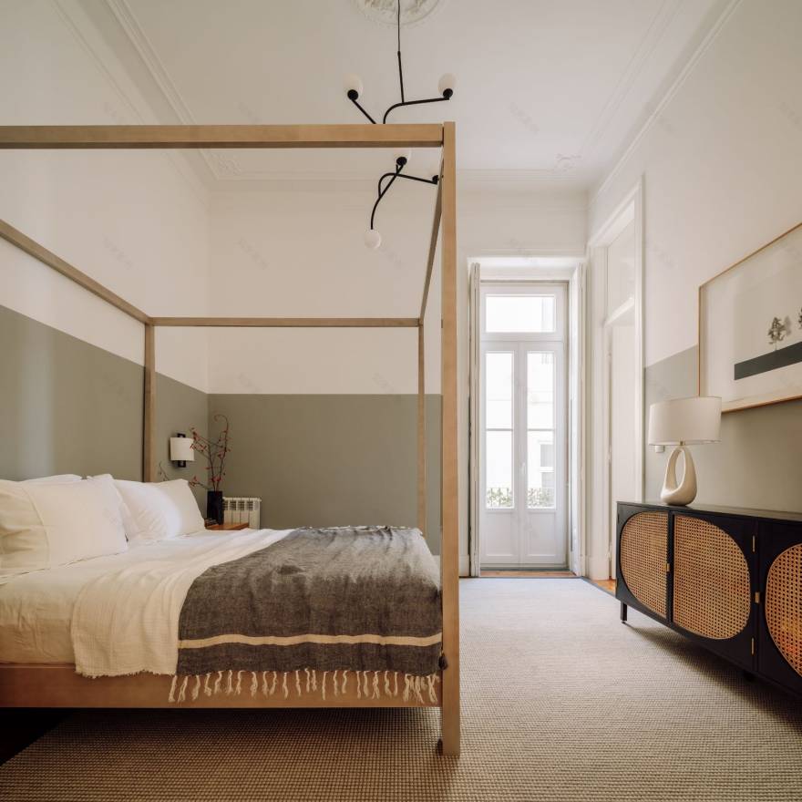 里斯本优雅定制公寓 | 白色主题打造宁静舒适空间-12