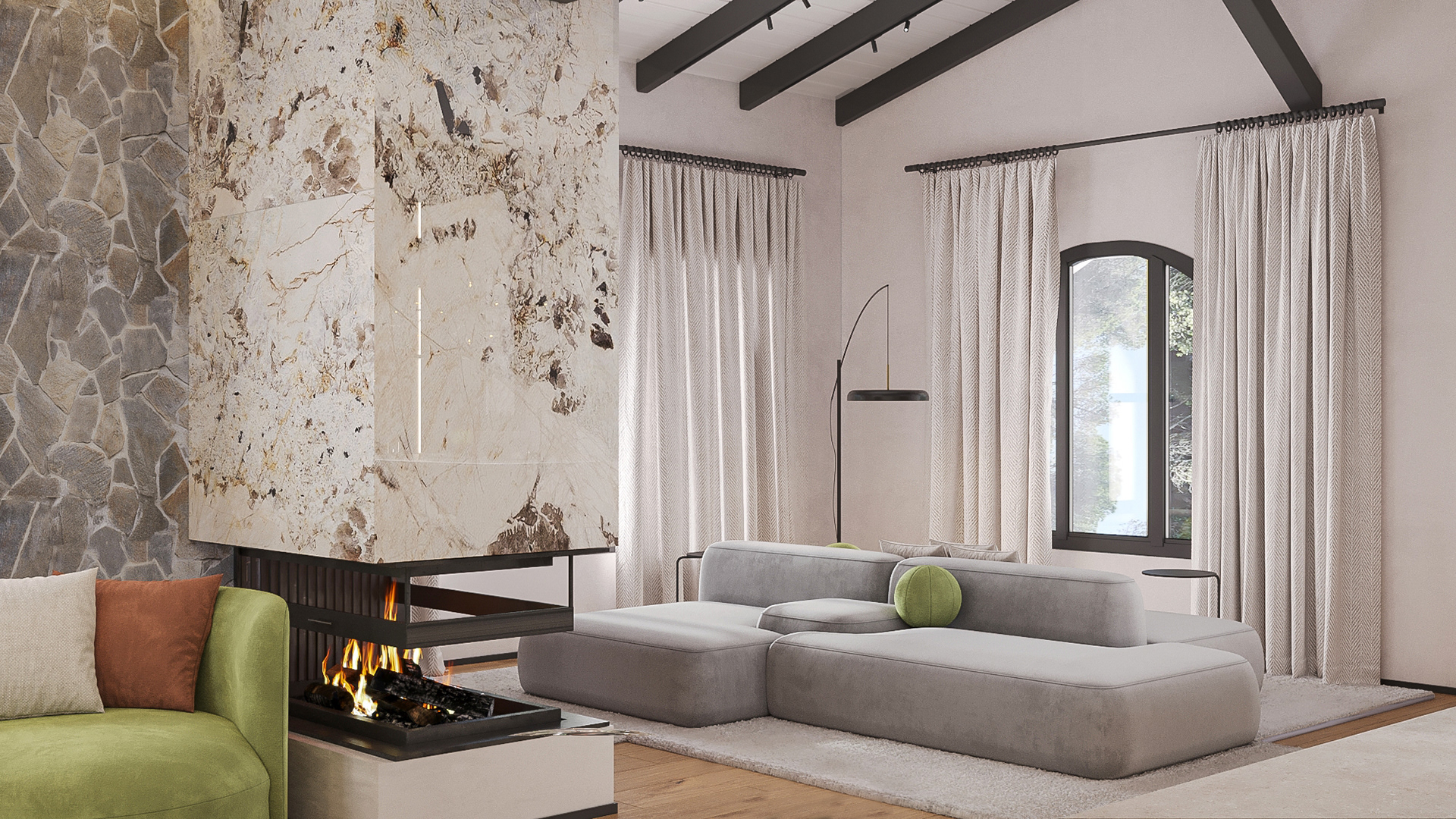 三层住宅室内外设计项目丨西班牙巴塞罗那-23