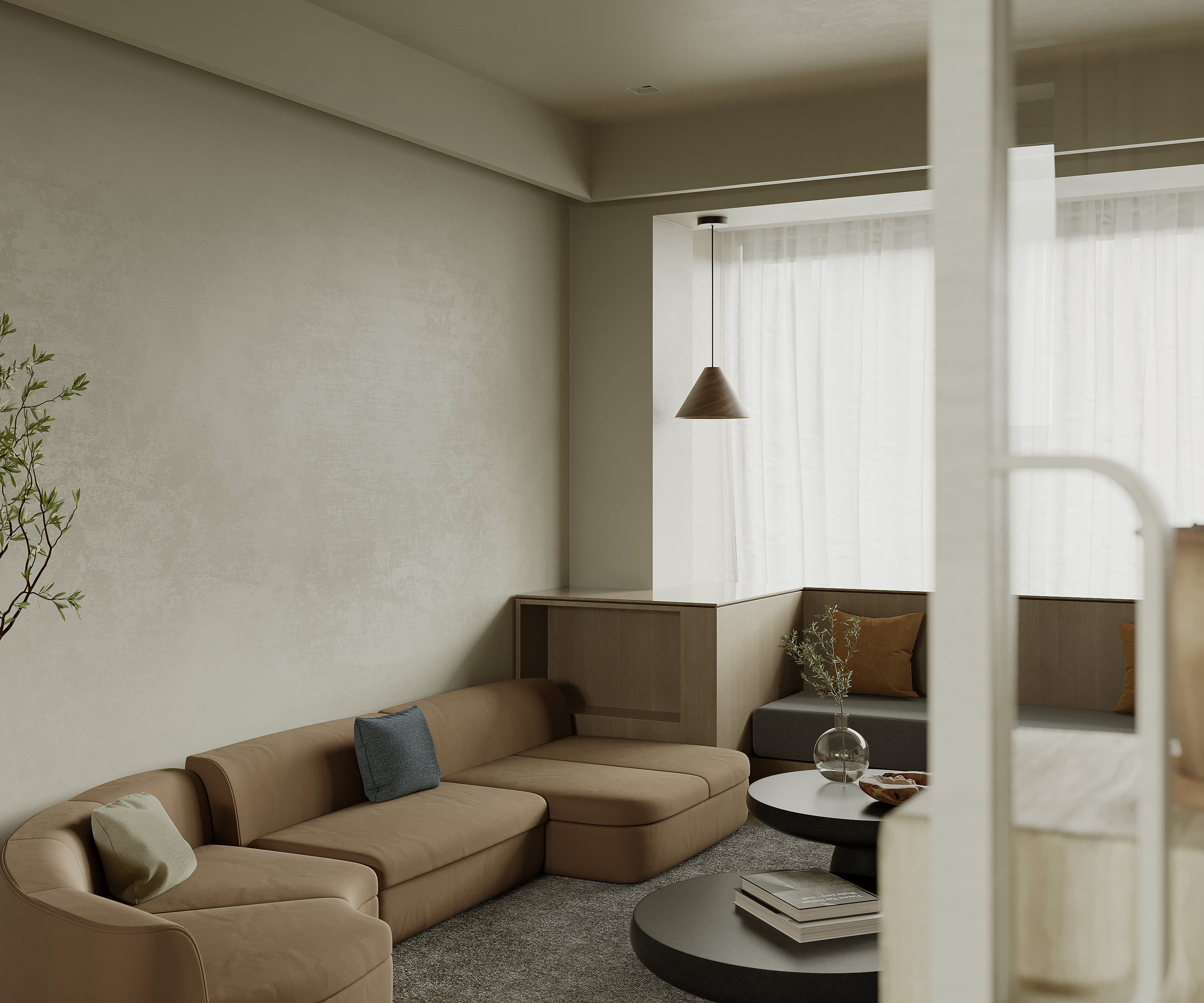 平层客餐厅丨COMO STUDIO 卡莫设计机构-3