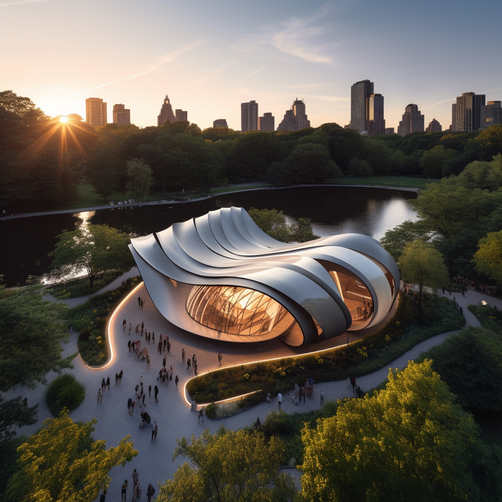 Pavilion Inspired by Zaha Hadid-3