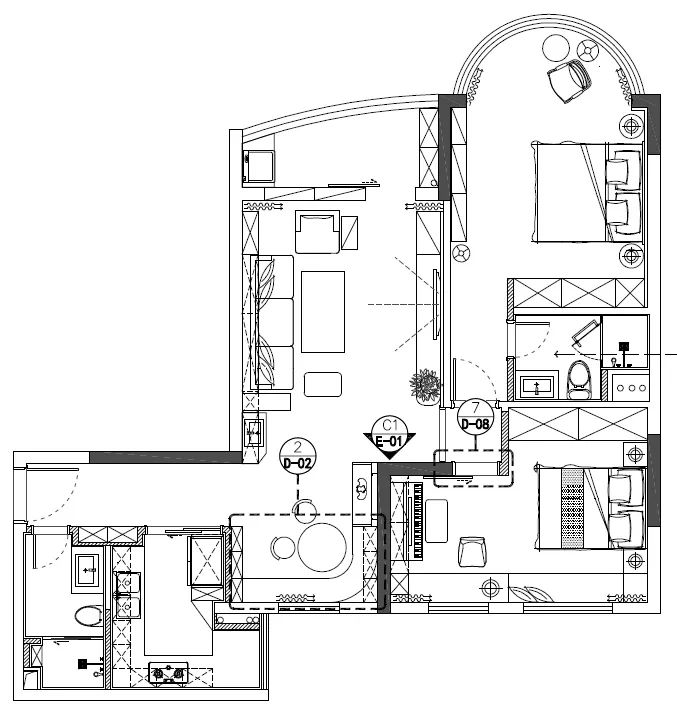 广州骏景花园现代简约茶室家居设计丨中国广州-56