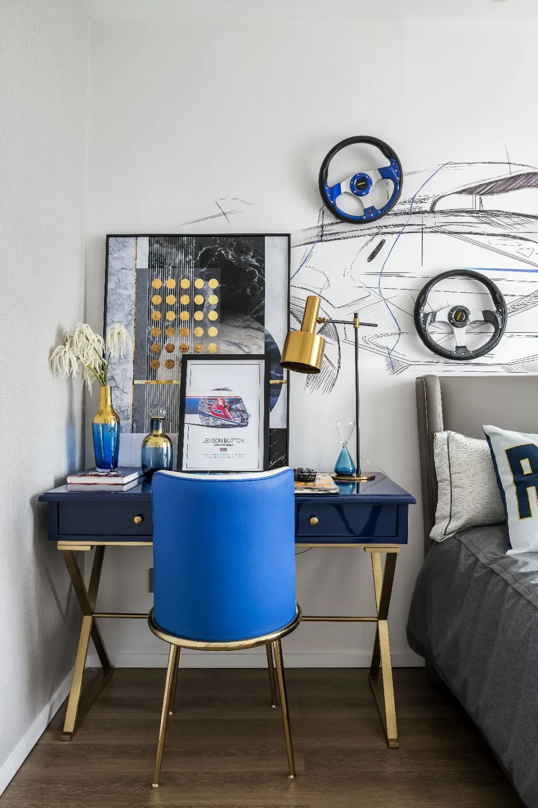 未来城高层 99 户型 | 克莱因蓝的现代艺术空间-26