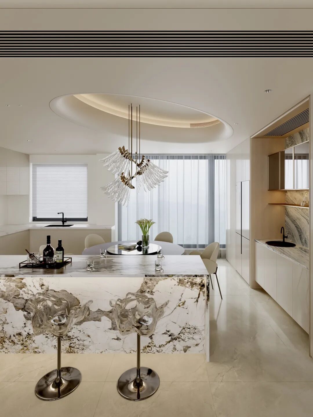 170㎡现代轻奢丨麓悦尚宸丨中国湖南丨纵向·空间设计-16