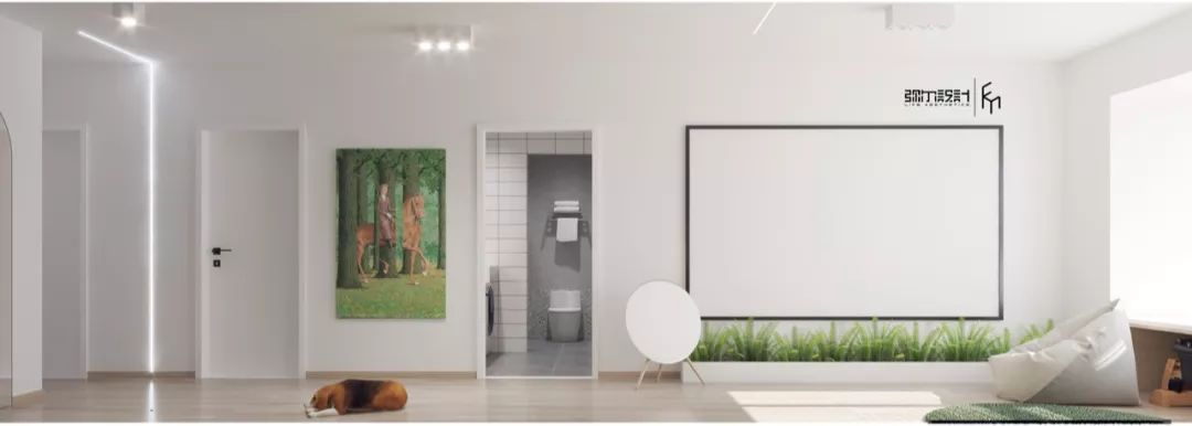 80m²精装房软装设计-23