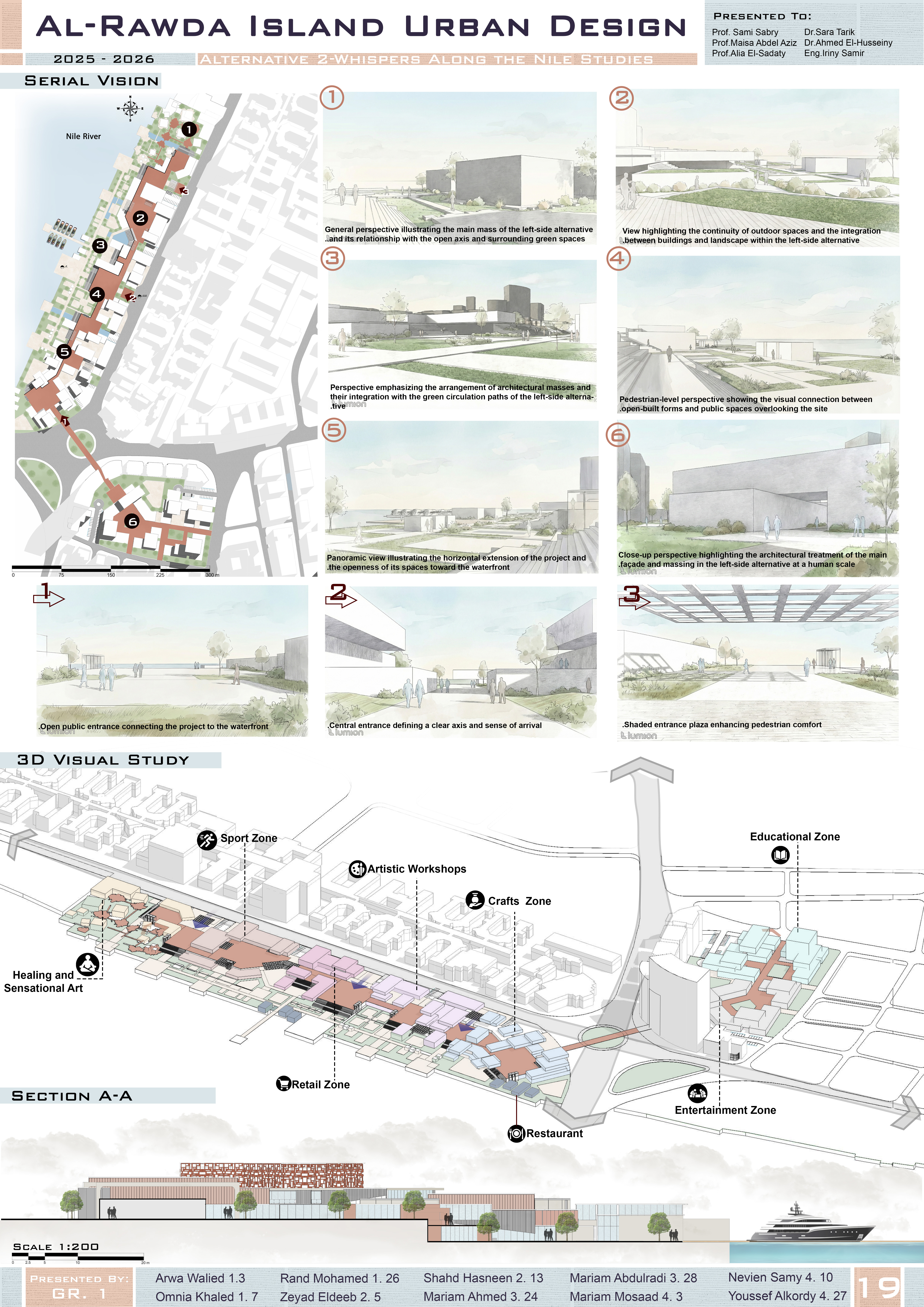 AL Rawda Island,AL Manial城市设计项目丨开罗大学工程学院建筑系-19