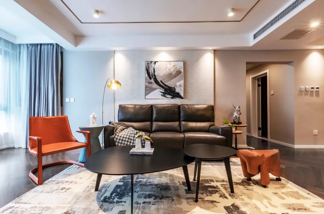 陈洁新作 | 度灰格调空间，金属皮革跨界碰撞-12