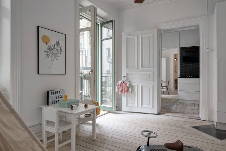 瑞典木门公寓 | 自然韵味，点睛之笔-13