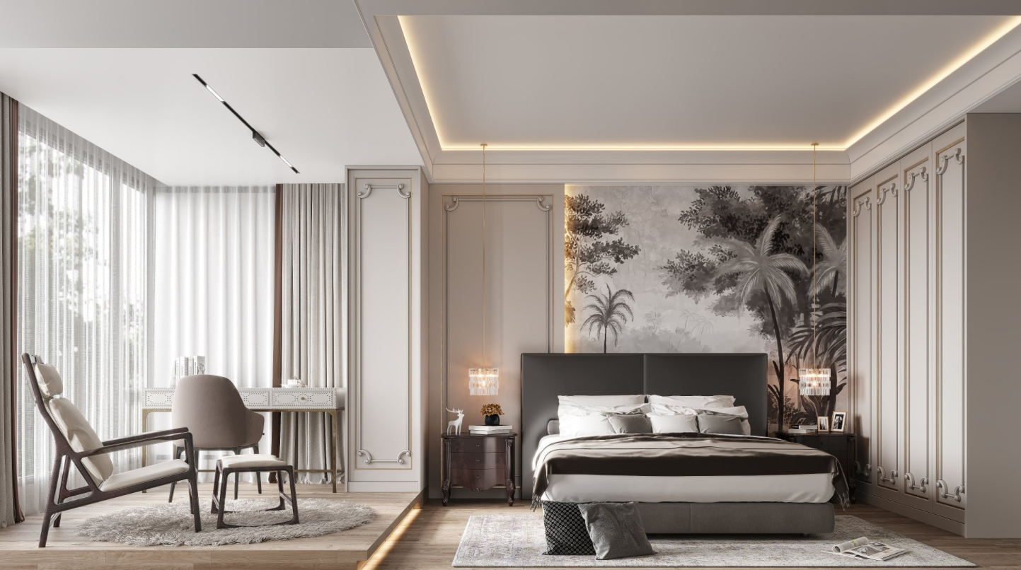 轻奢优雅法式公寓设计-7