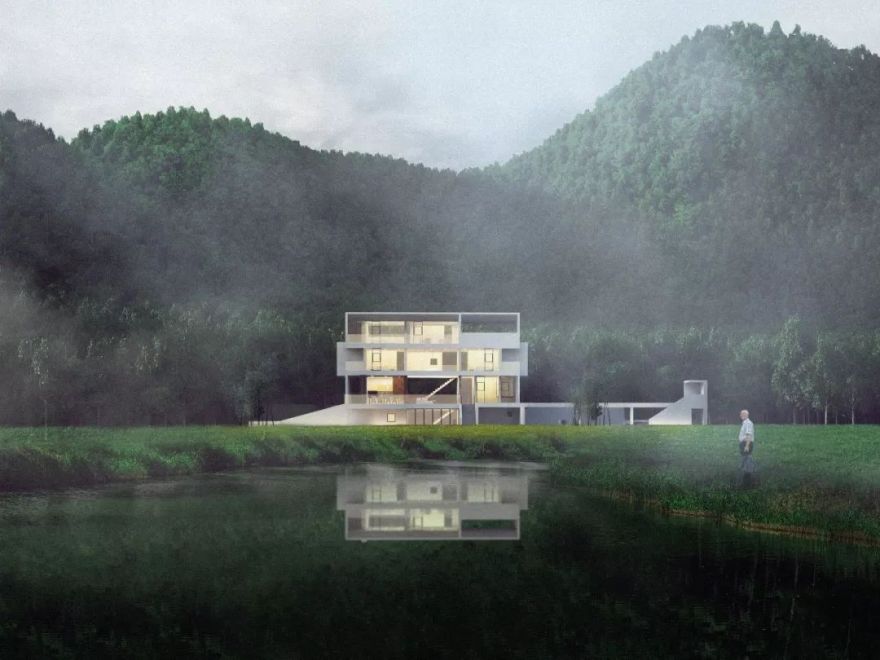 河姆渡别墅 | 隐于山林的透明栖身之所-0