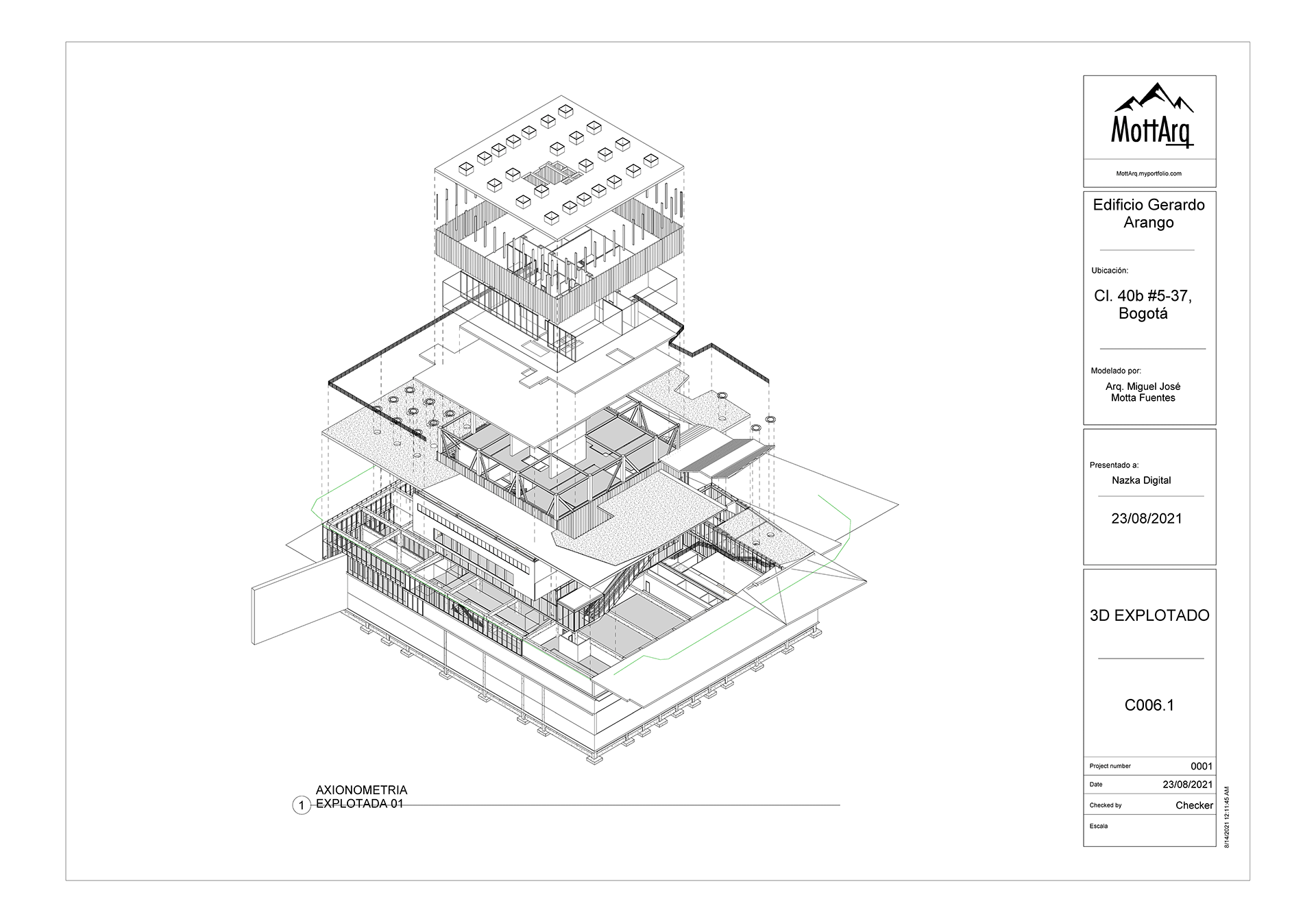 U Javeriana 艺术大楼建模-11