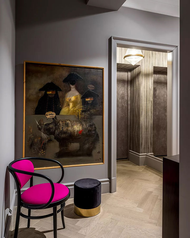 莫斯科斯大林风格高层公寓的重生 | 艺术与空间的完美结合-13