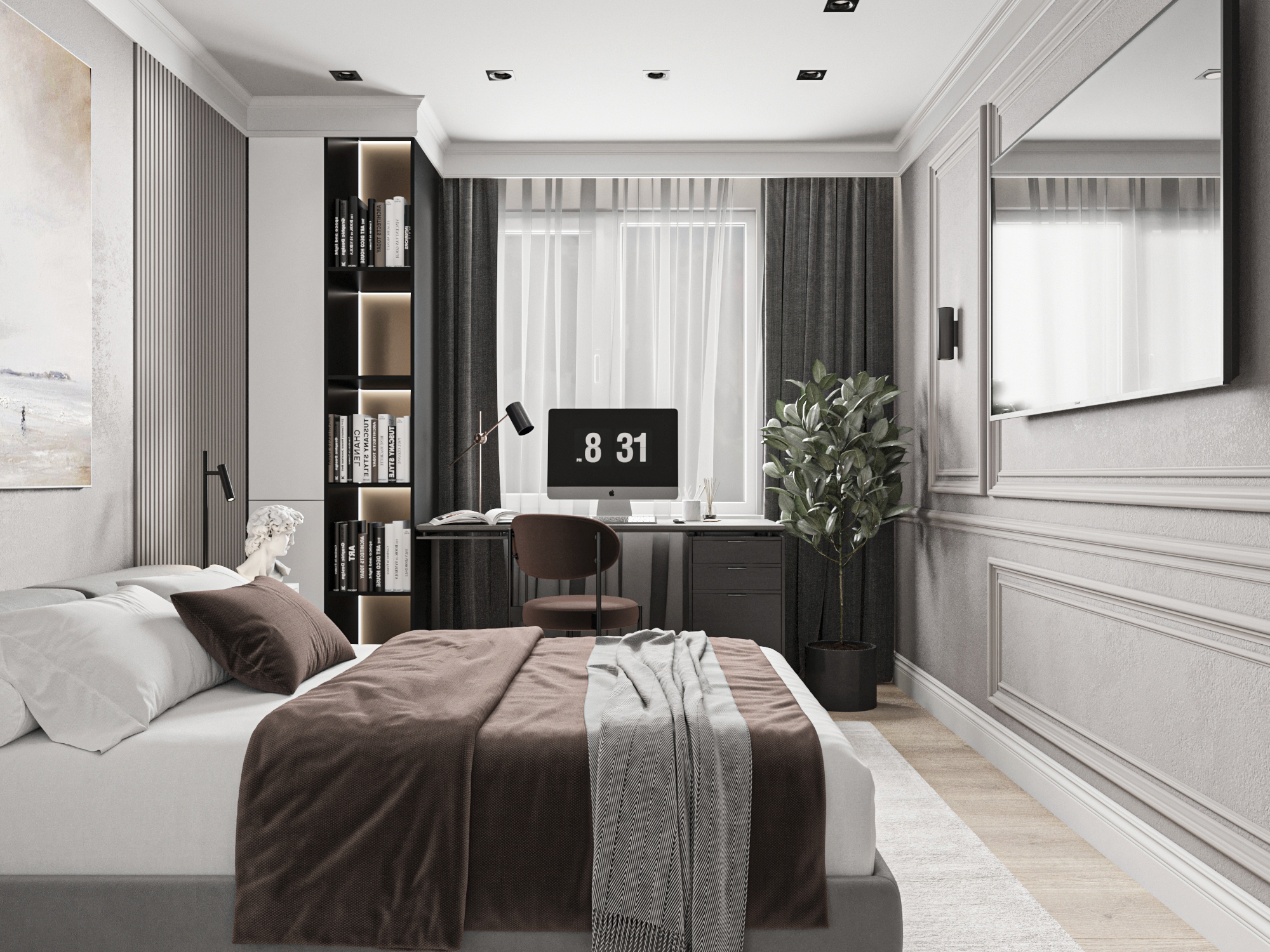 明斯克市卧室设计项目丨白俄罗斯明斯克丨LILO STUDIO-9