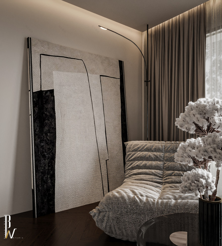 大厅和主卧室丨摩洛哥丨Black N White-19