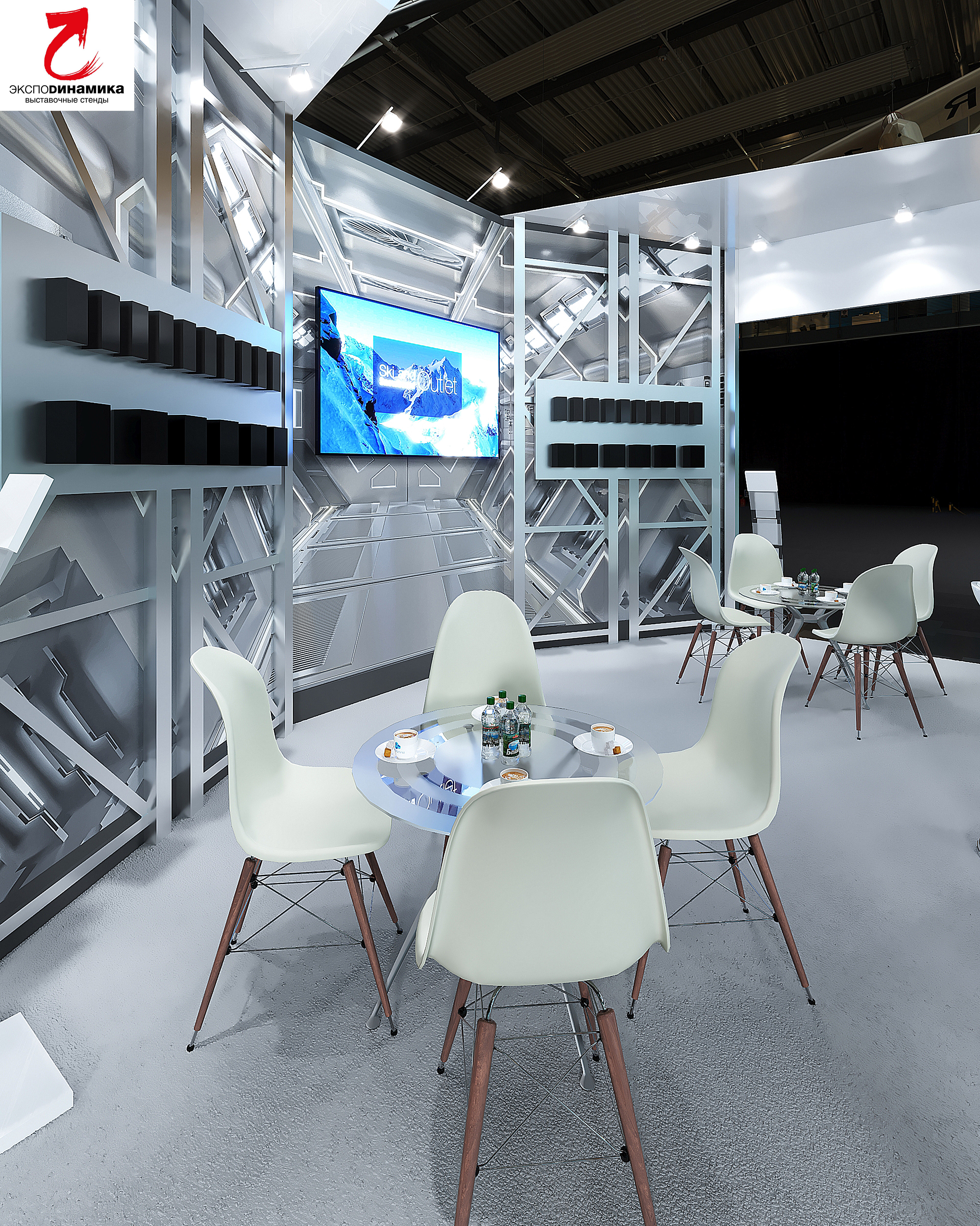 Выставочный стенд компании "РАСКАТ" вар - 4-16