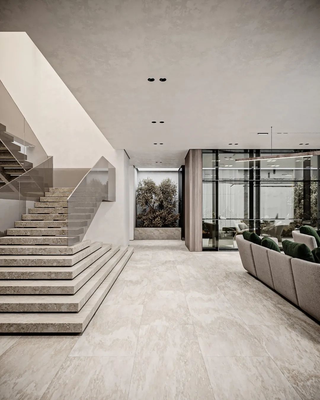 735㎡现代极简别墅设计丨LeQB Architects-4