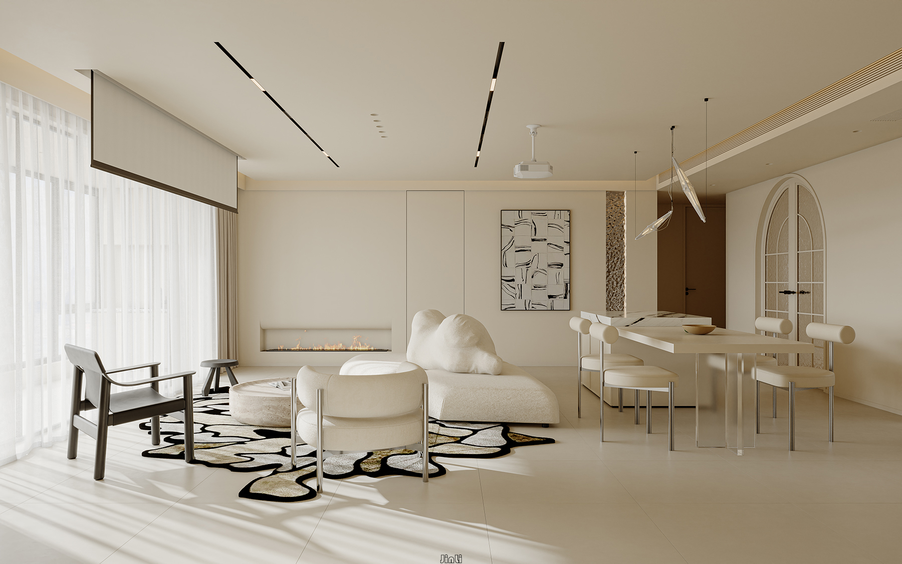 奶油风家装效果～-1