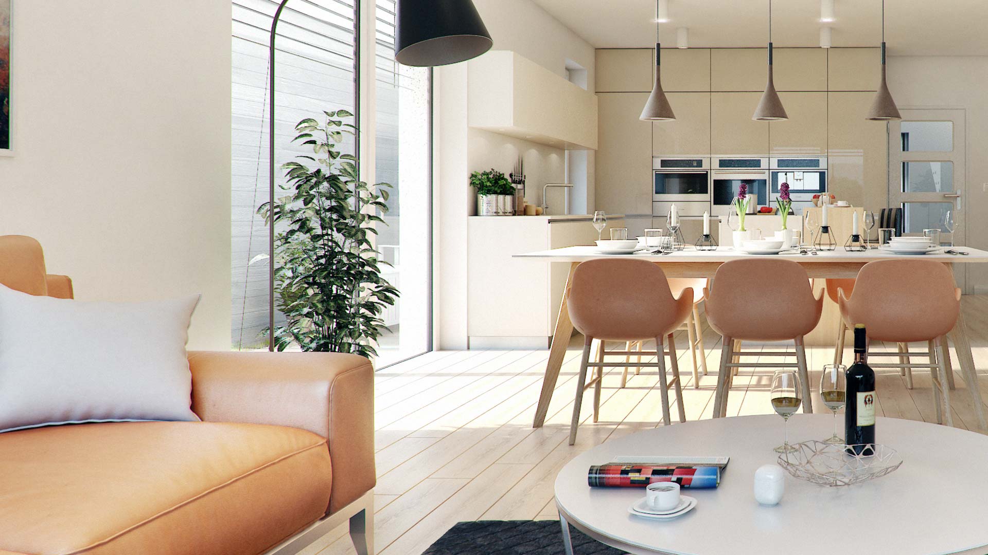 奥地利时尚双屋住宅，宽敞现代生活空间-11