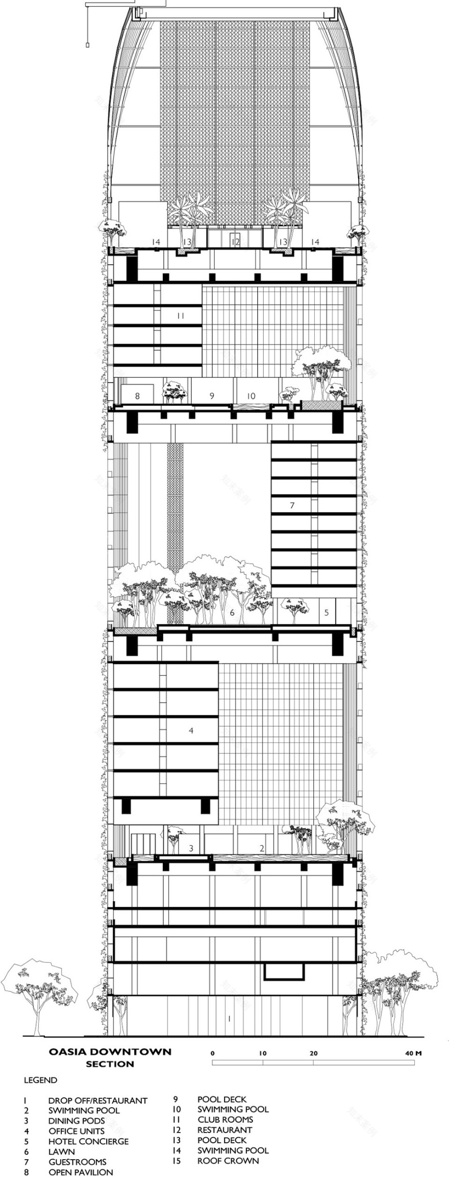 新加坡 Oasia 酒店 | 热带城市土地利用集约化设计的新典范-62