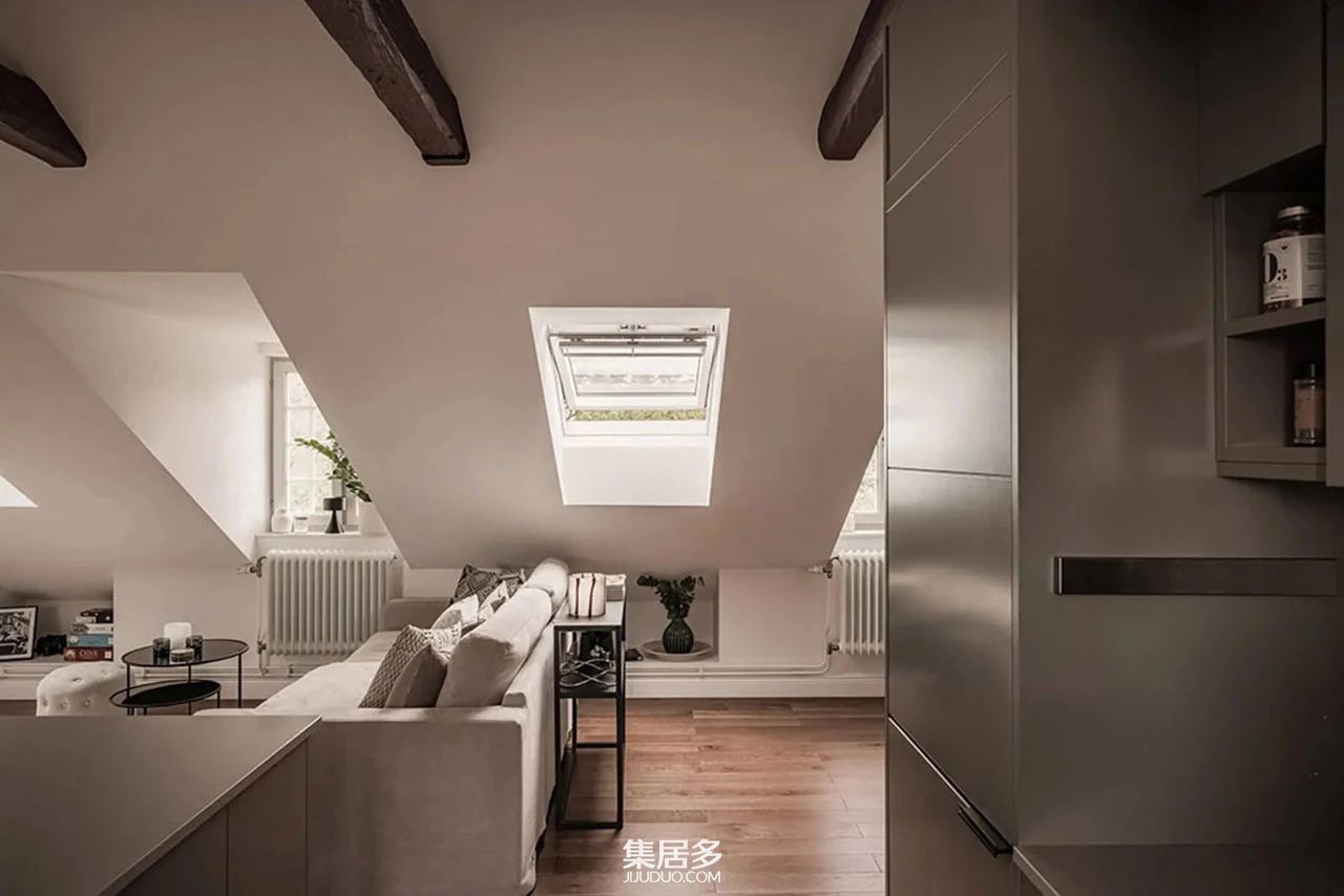 现代舒适家居:旧阁楼改造斯德哥尔摩新风尚丨瑞典斯德哥尔摩丨室内建筑师-25