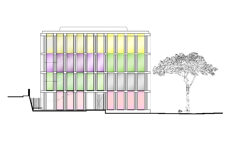 法国尼斯 Simone Veil 中学,融入环境的和谐设计-68