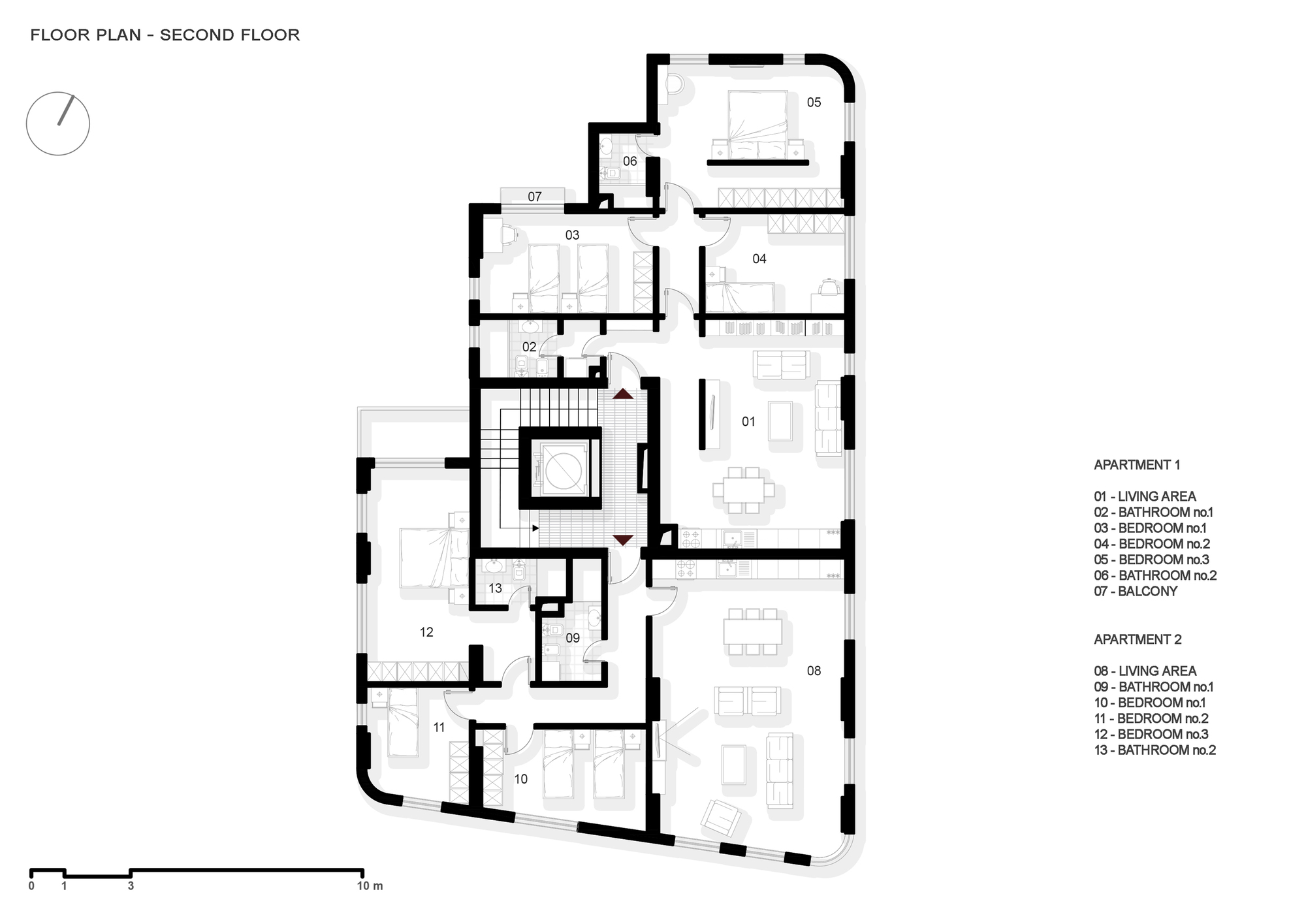 Golden Reflections 住宅楼丨阿尔巴尼亚地拉那丨A7 设计工作室-17