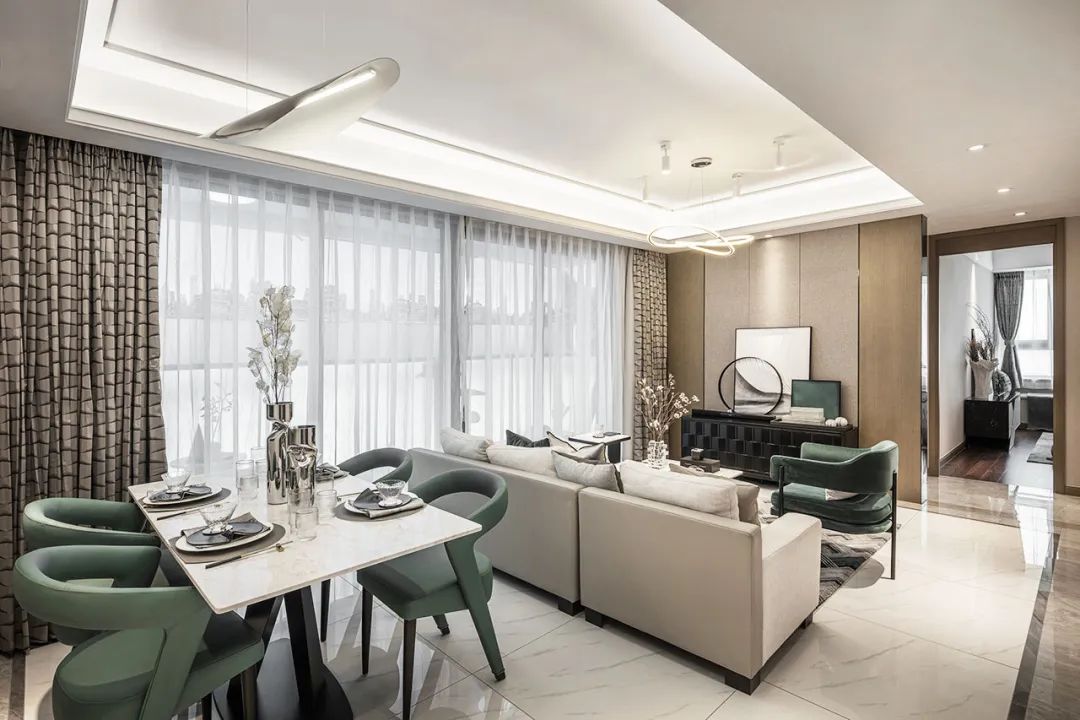 杭州中旅归锦府现代简约样板间 | 家的色彩与都市绿洲-34