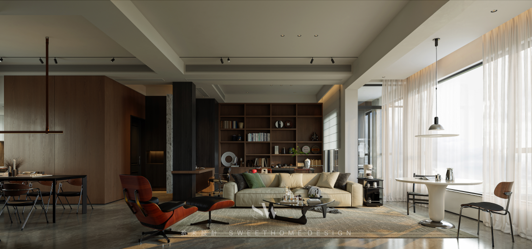 SW DESIGN  |  150㎡双人居所，邂逅现代中古的时光叠影-12