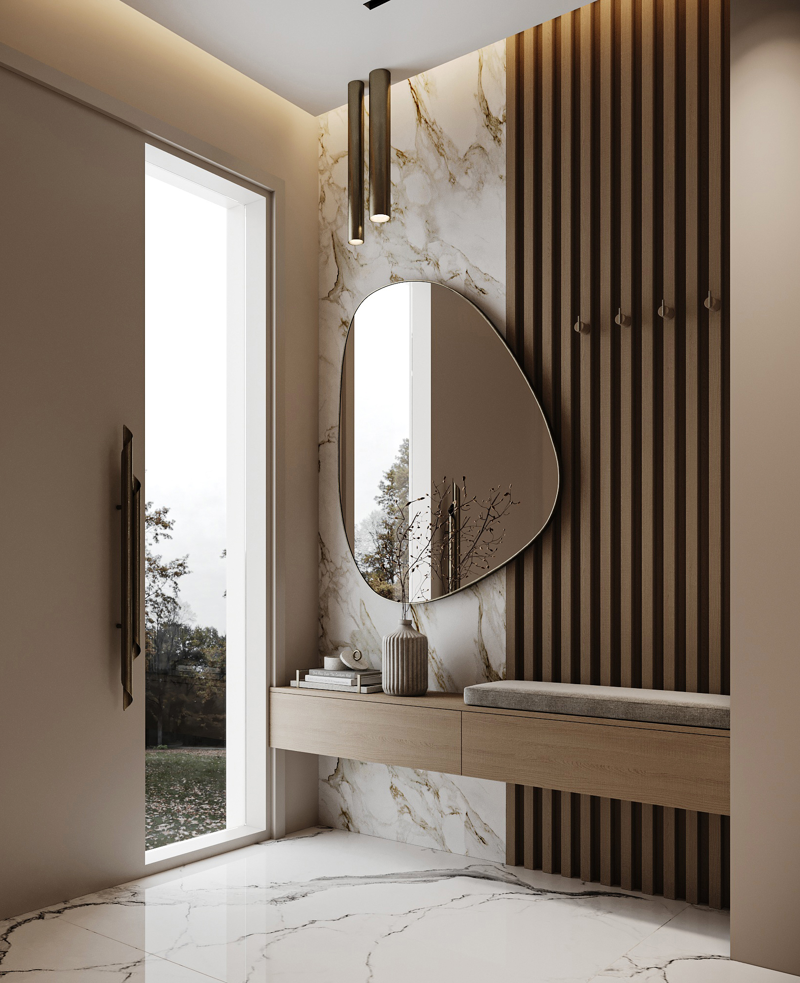 Entrance 住宅设计丨阿联酋迪拜丨Marwa Salah-5