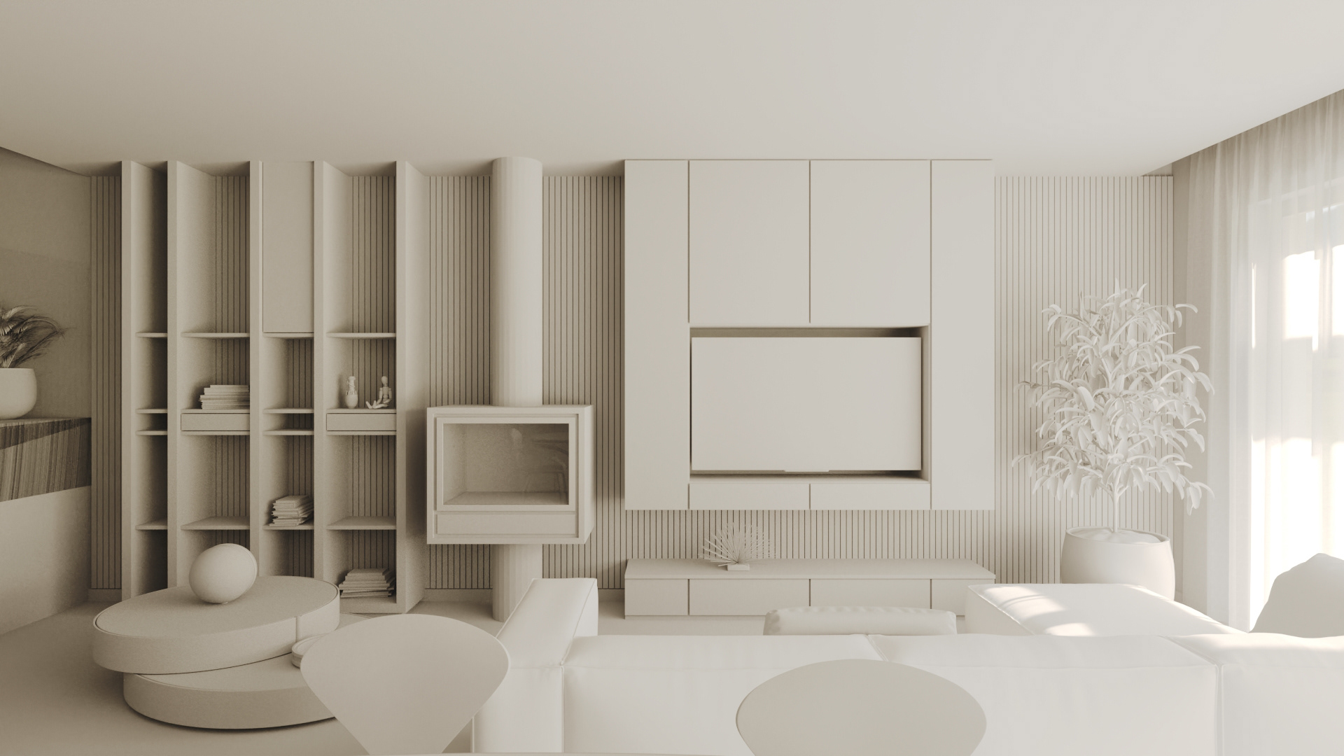 Essência Visual: Estudo Volumétrico de Interiores-2