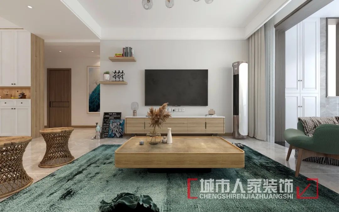 北欧风 136㎡艺术享受,简洁中见小心思-4