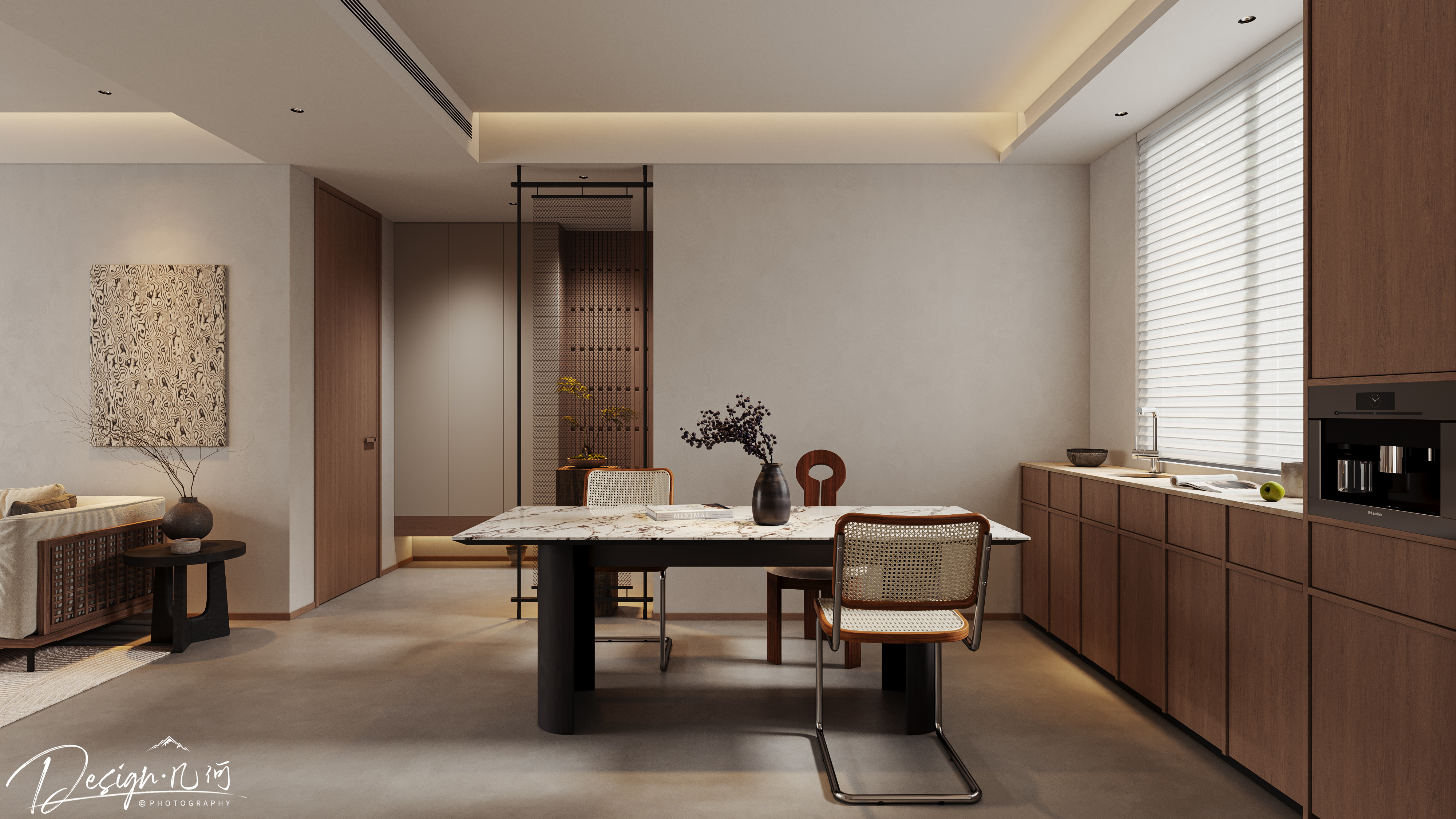 几何空间视觉表现 | 百悦府中古风客餐厅-4