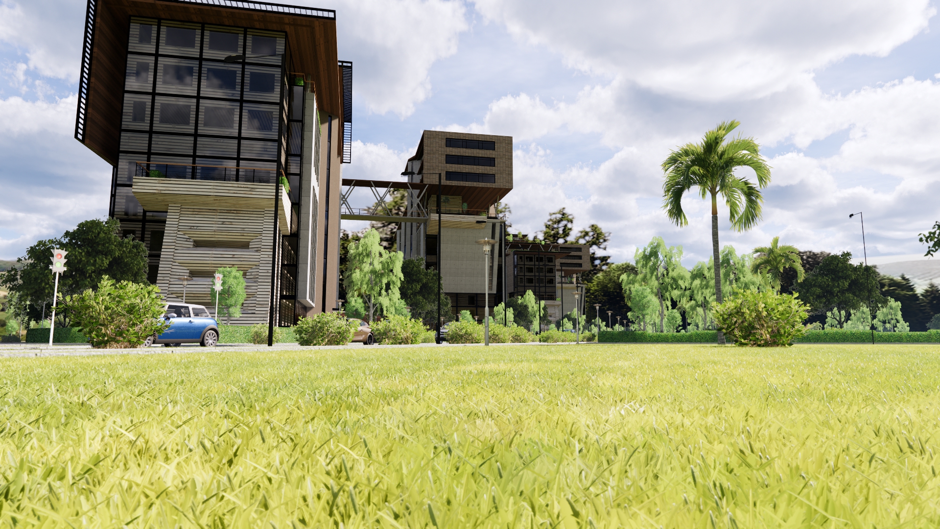 تصميم معماري ل4مباني اداريه وسكنيه في الشيخ زايد بمصر-35