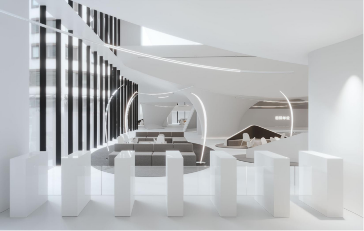 深白 · 国际单位办公楼室内设计丨象蝶设计-5