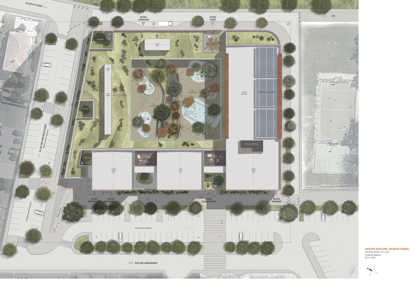 雅克·希拉克学校与体育馆-42