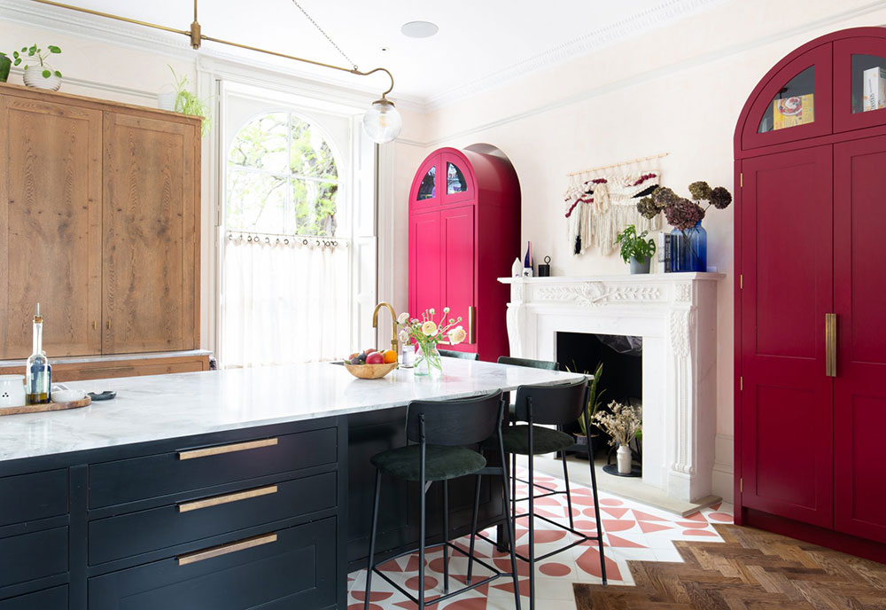 伦敦优雅乔治亚风格住宅的色彩对比设计-4