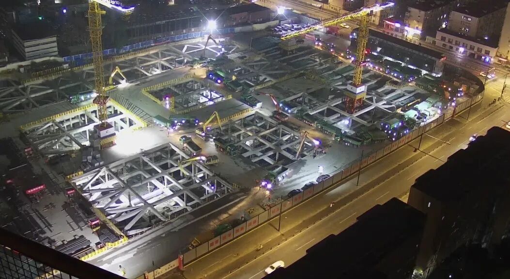 国家医学中心-上海国际医学科创中心、斜土路公交停车场功能提升工程提前完成B1区基础底板浇筑-14