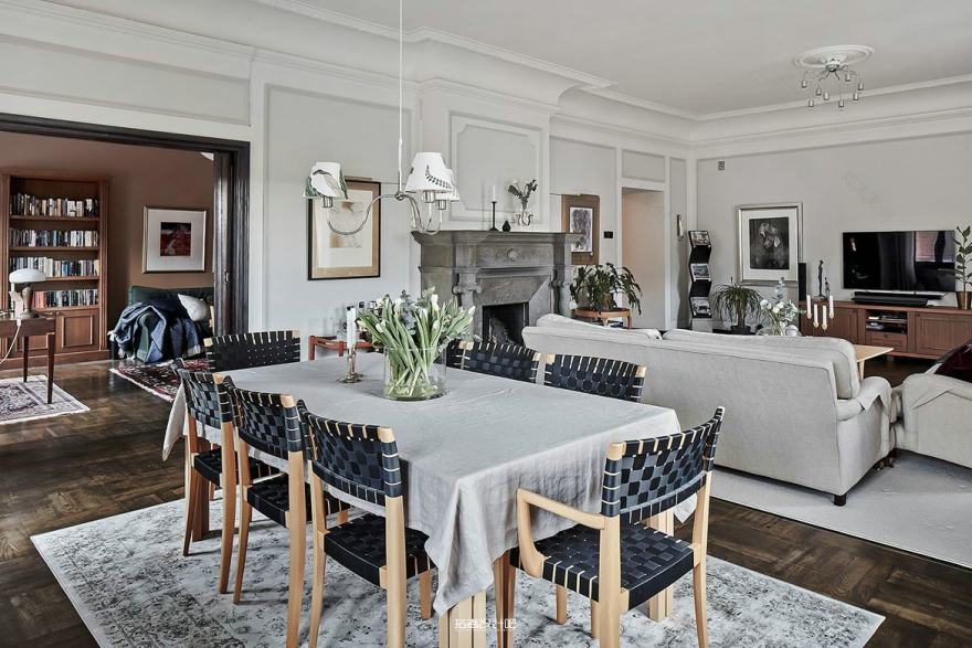 哥德堡 1928 年老建筑改造的优雅生活空间-4