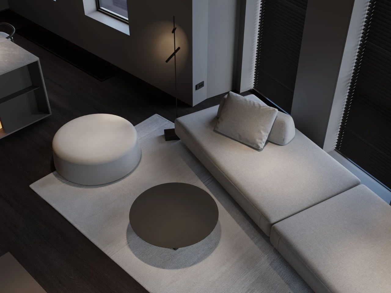 97㎡黑色调公寓设计-20