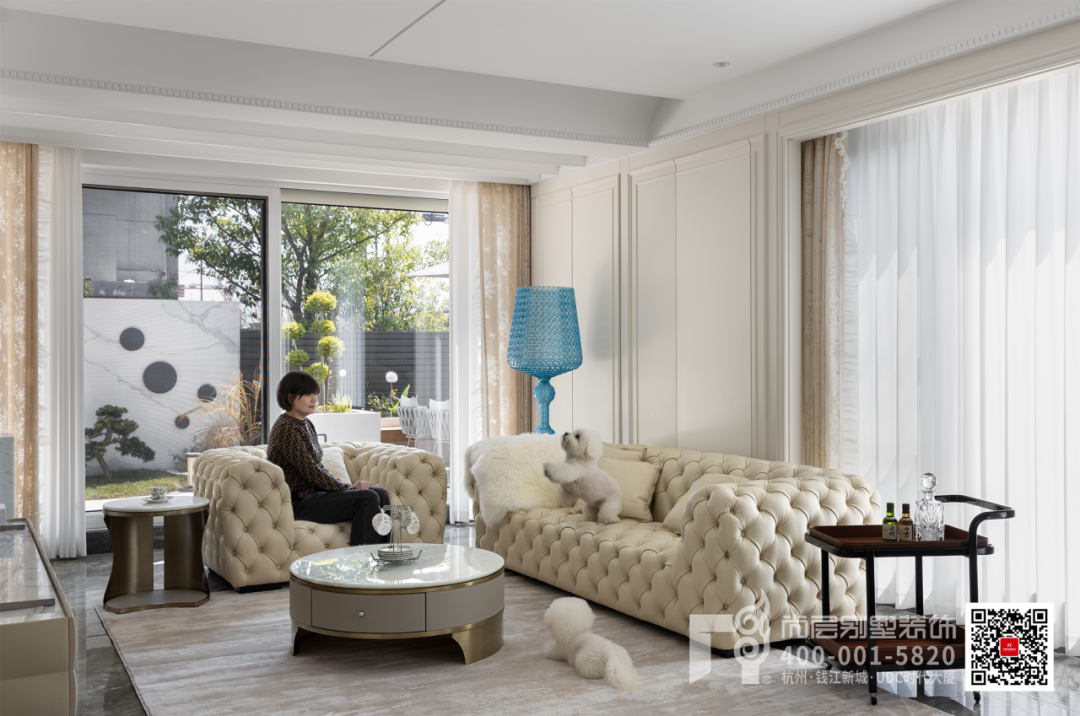 300㎡悦安佳府夏日轻法式装修丨杭州尚层装饰-7